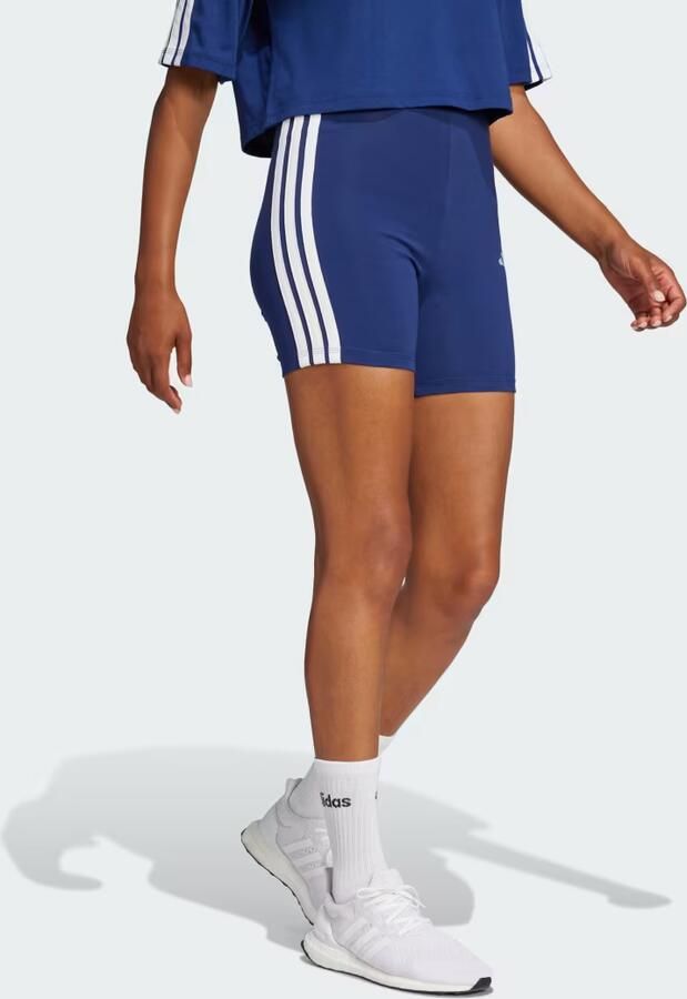 Adidas Sportswear Trainingstights W 3S SJ BK SHO korte leggings middelhoge band platte elastische band (1-delig) - Foto 4