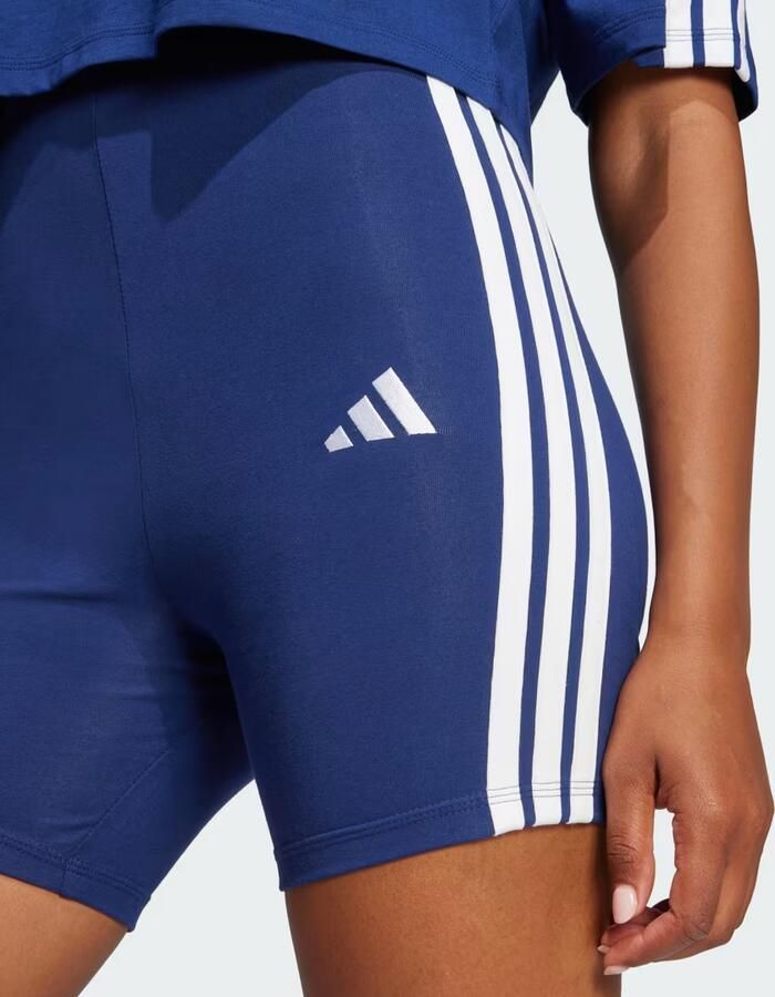 Adidas Sportswear Trainingstights W 3S SJ BK SHO korte leggings middelhoge band platte elastische band (1-delig) - Foto 3