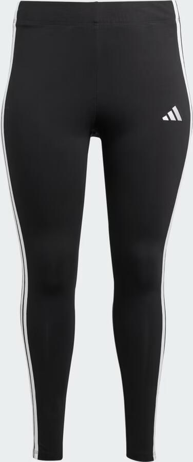 Adidas Essentials 3-Stripes Katoenen Legging (Grote Maat) Zwart- Dames Zwart - Foto 6