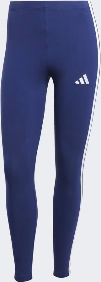 Adidas Essentials 3-Stripes Katoenen Legging Blauw- Dames Blauw