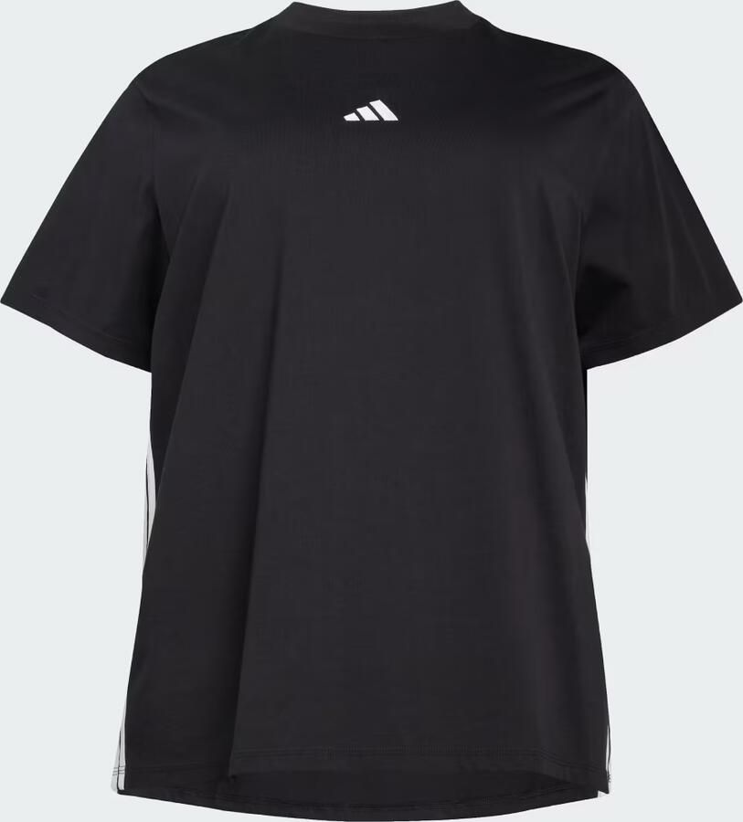 Adidas Essentials 3-Stripes Katoenen T-shirt (Grote Maat) - Foto 2