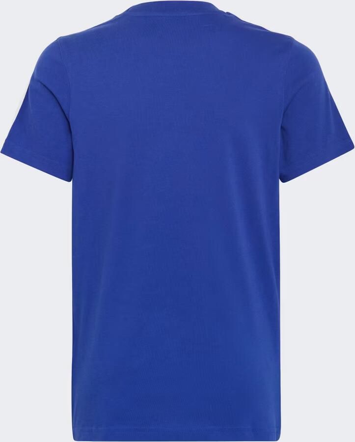 Adidas Sportswear T-shirt kobalt wit Blauw Jongens Meisjes Katoen Ronde hals 152