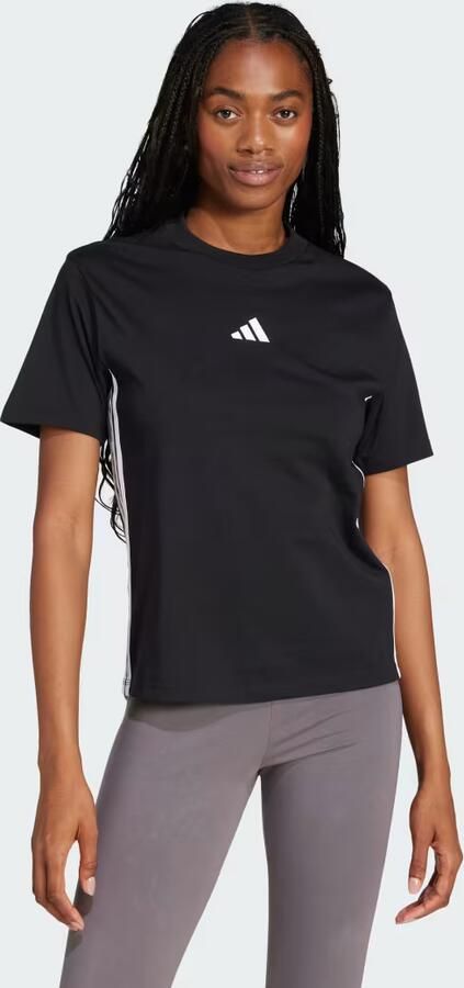 Adidas T-shirt Korte Mouw T-shirt Essentials 3-Stripes coton - Foto 3