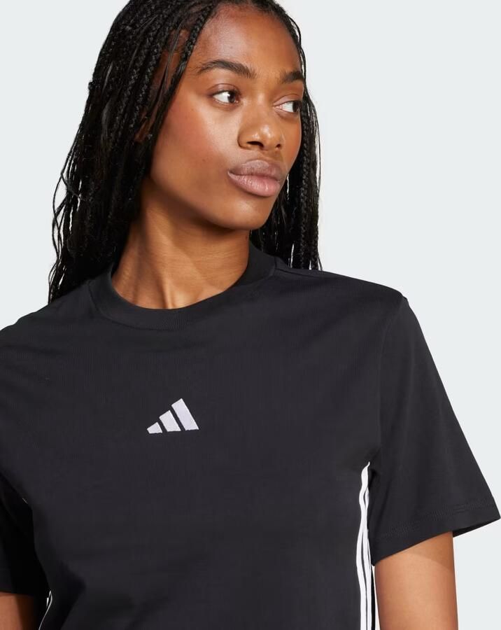Adidas T-shirt Korte Mouw T-shirt Essentials 3-Stripes coton - Foto 3