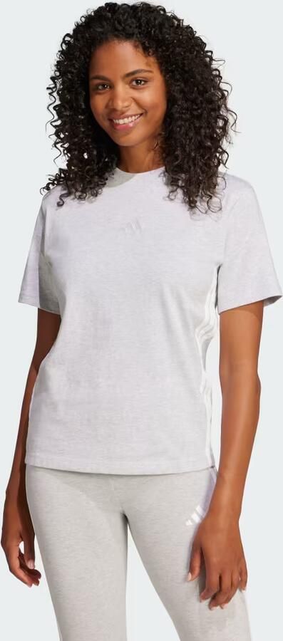 Adidas Essentials 3-Stripes Katoenen T-shirt