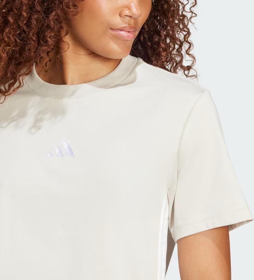 Adidas Essentials 3-Stripes Katoenen T-shirt