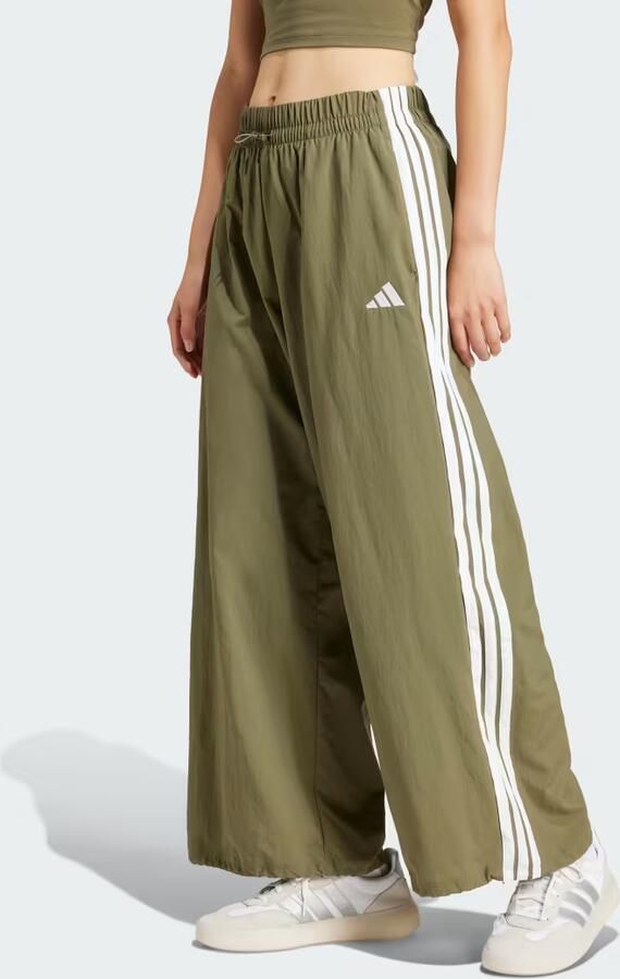 Adidas Sportswear Sportbroek W 3S WV PT Parachute broek los gesneden met wijde pijpen (1-delig)