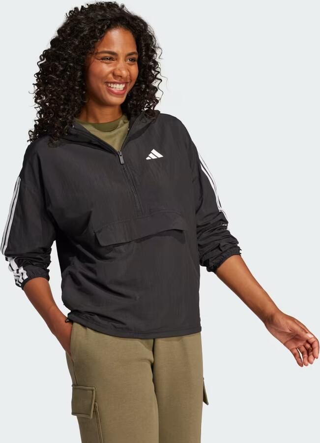 Adidas Windjack Essentials 3-Stripes Lifestyle Woven Windbreaker - Foto 3