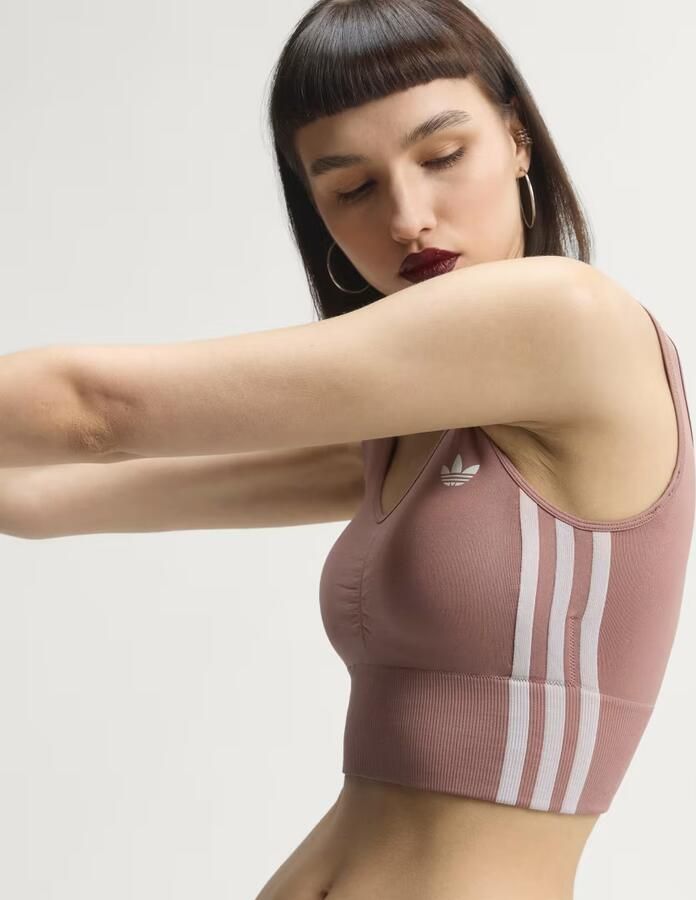 Adidas ESSENTIALS 3 STRIPES SEAMLESS BRALETTE - Foto 6