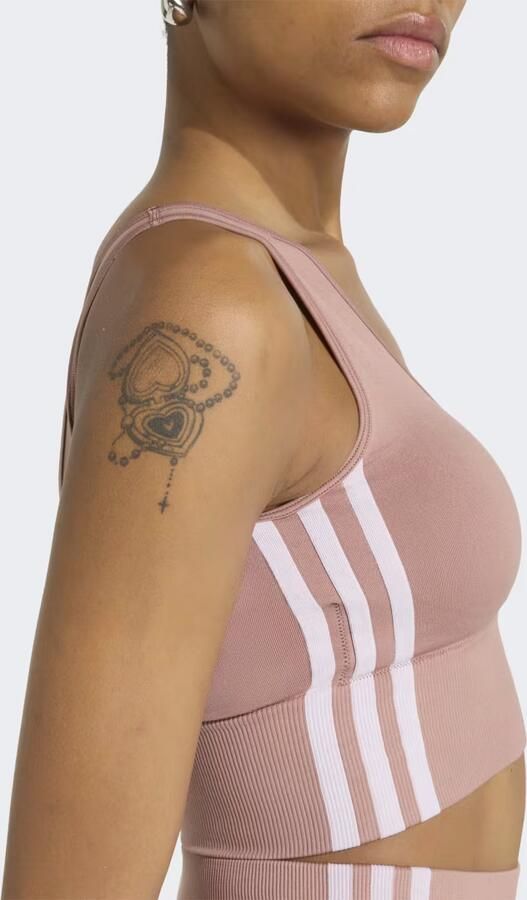 Adidas ESSENTIALS 3 STRIPES SEAMLESS BRALETTE - Foto 4