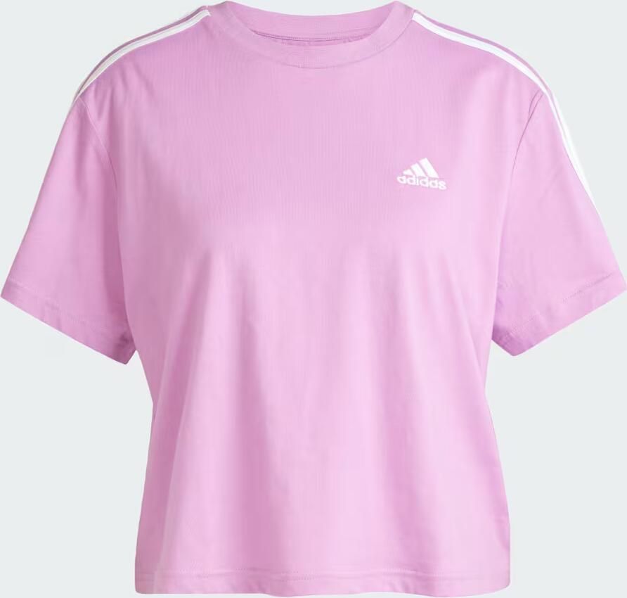 Adidas Essentials 3-Stripes Single Jersey Croptop - Foto 3
