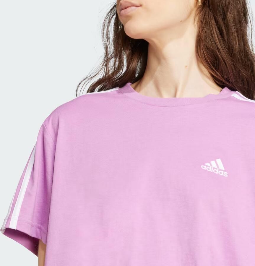 Adidas Essentials 3-Stripes Single Jersey Croptop - Foto 2