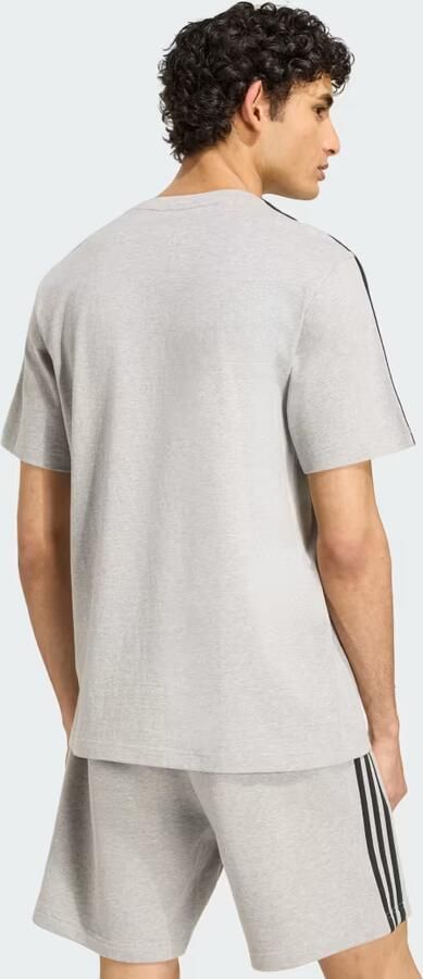 Adidas Essentials 3-Stripes Single Jersey T-shirt met Logo Links op de Borst - Foto 6