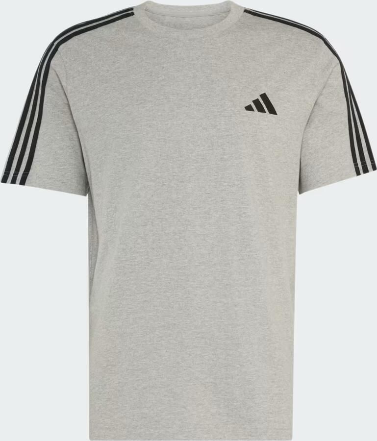 Adidas Essentials 3-Stripes Single Jersey T-shirt met Logo Links op de Borst - Foto 3