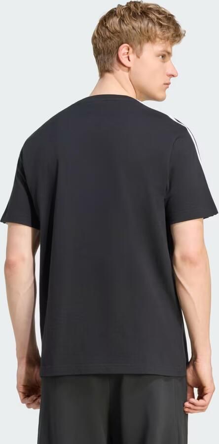 Adidas Essentials 3-Stripes Single Jersey T-shirt met Logo Links op de Borst - Foto 6
