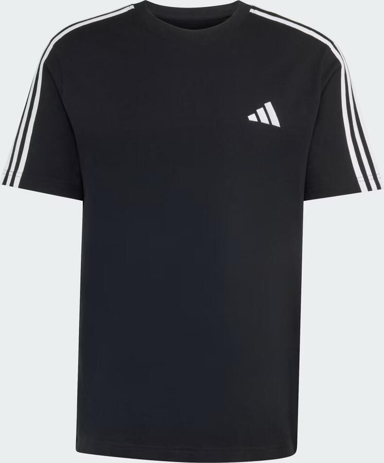 Adidas Essentials 3-Stripes Single Jersey T-shirt met Logo Links op de Borst - Foto 2
