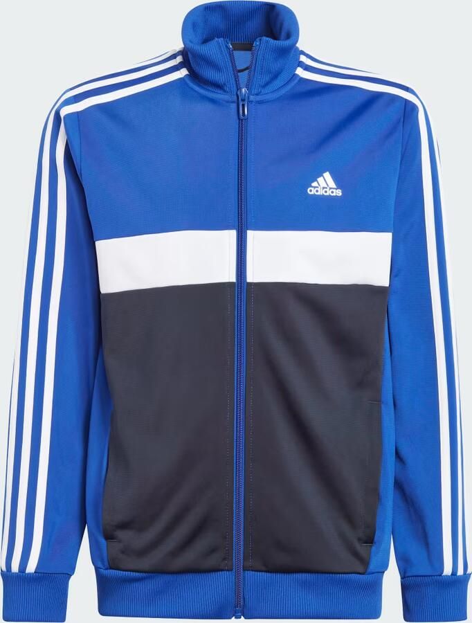 Adidas Tiberio Tracksuit Junior Semi Lucid Blue White Legend Ink White Semi Lucid Blue White Legend Ink White - Foto 3