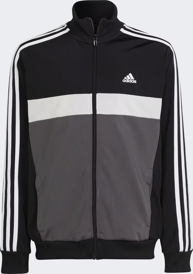 Adidas Tibero Poly Track Top Tracksuit Junior Black Grey Five Grey One White Kind Black Grey Five Grey One White - Foto 3