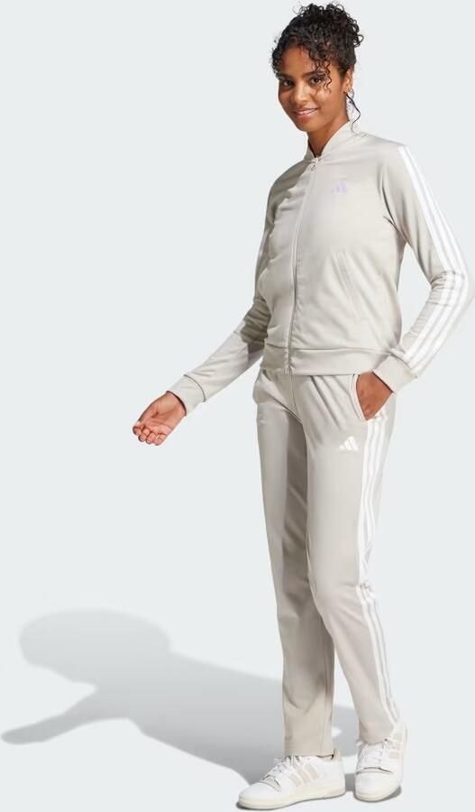 Adidas 3-Stripes Train Tracksuit Beige- Dames Beige - Foto 7