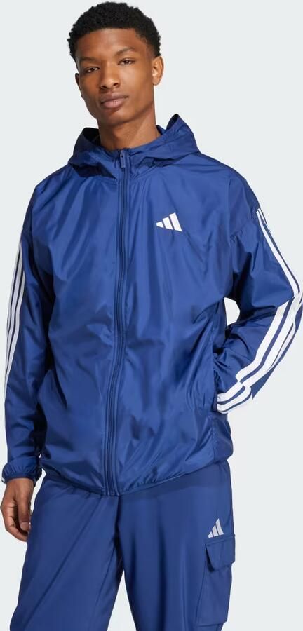 Adidas Essentials 3-Stripes Windjack Blauw- Heren Blauw - Foto 6