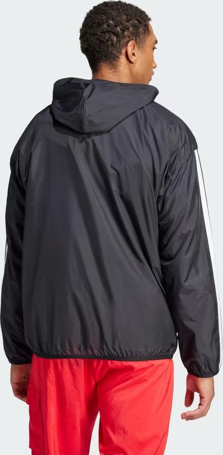 Adidas Essentials 3-Stripes Windjack Zwart- Heren Zwart - Foto 5