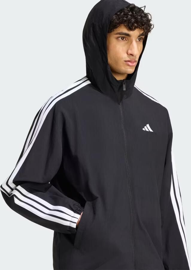 Adidas Essentials 3-Stripes Woven Windjack - Foto 4