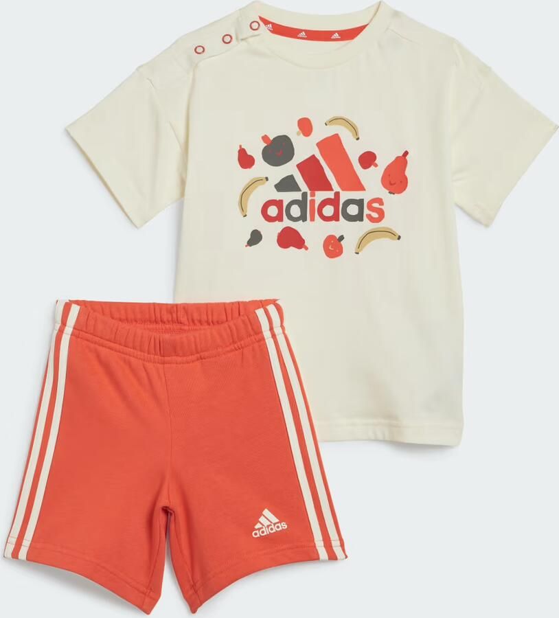 Adidas Sportswear Essentials Allover Print T-shirt Set Kids