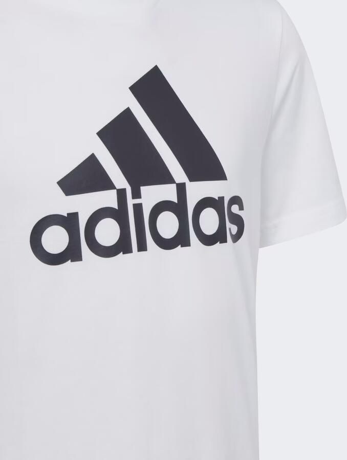 Adidas Sportswear T-shirt wit zwart Katoen Ronde hals Logo 164 - Foto 5