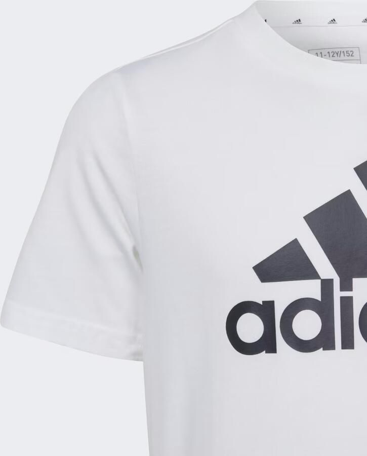 Adidas Sportswear T-shirt wit zwart Katoen Ronde hals Logo 164 - Foto 3