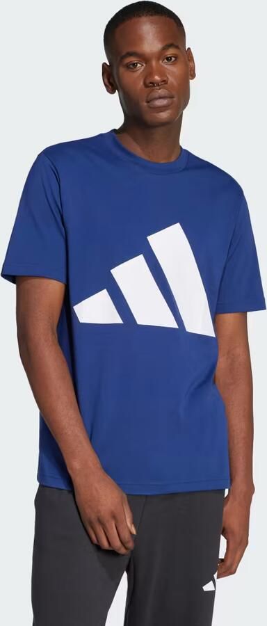 Adidas T-shirt Korte Mouw T-shirt Essentials Big Logo Marine - Foto 4