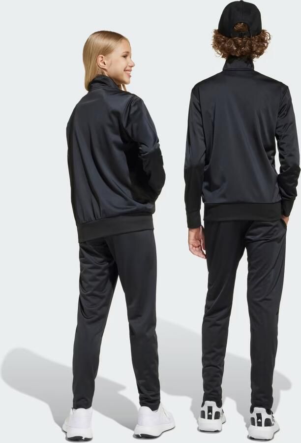 Adidas Tricot Large Logo Tracksuit Junior Zwart