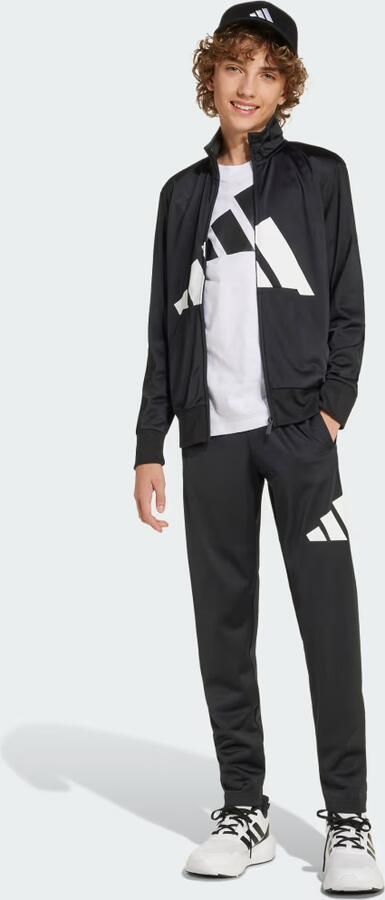 Adidas Tricot Large Logo Tracksuit Junior Zwart - Foto 4