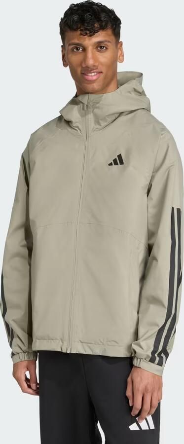 Adidas Essentials CLIMAPROOF 3-Stripes Capuchonjack - Foto 1