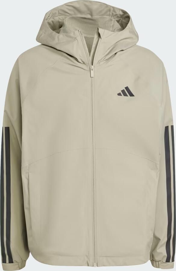 Adidas Essentials CLIMAPROOF 3-Stripes Capuchonjack - Foto 4