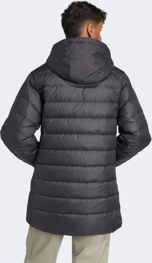 Adidas Essentials CLIMAWARM 3-Stripes Light Down Parka met Capuchon