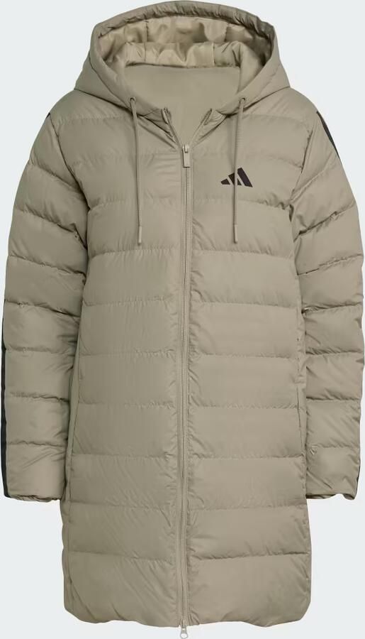 Adidas Essentials CLIMAWARM 3-Stripes Light Down Parka met Capuchon - Foto 6