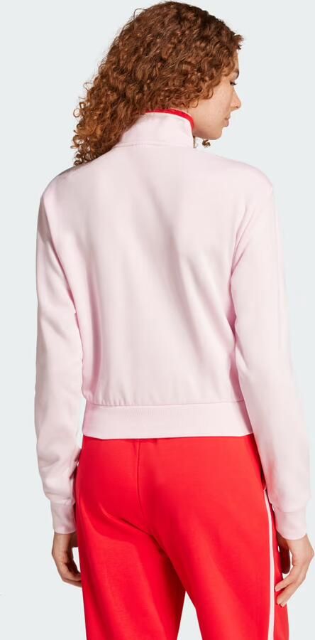 Adidas Essentials Color Pop French Terry Crop Trainingsjack met Korte Rits - Foto 4