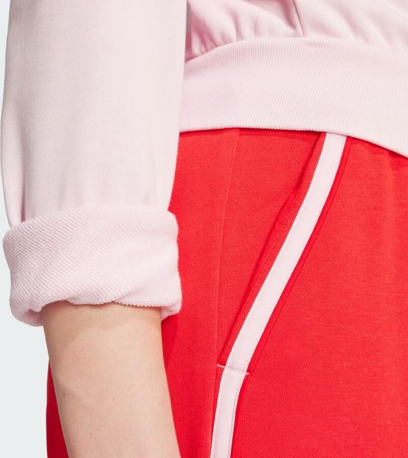 Adidas Essentials Color Pop French Terry Crop Trainingsjack met Korte Rits