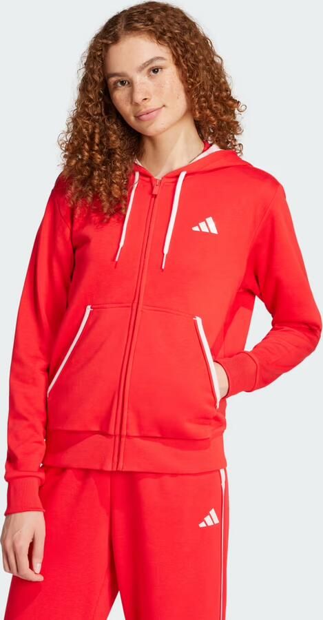 Adidas Essentials Color Pop French Terry Full-Zip Hoodie