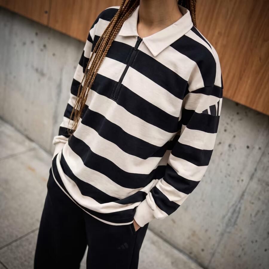 Adidas Essentials Contemporary French Terry Polo met Lange Mouwen - Foto 3