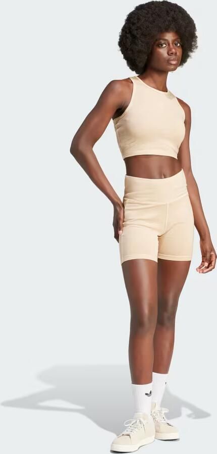 Adidas Originals Essentials Plus Crop Tank Tops Dames magic beige maat: XS beschikbare maaten:XS S M L XL - Foto 4