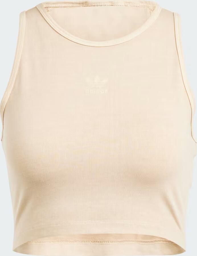 Adidas Originals Essentials Plus Crop Tank Tops Dames magic beige maat: XS beschikbare maaten:XS S M L XL - Foto 3