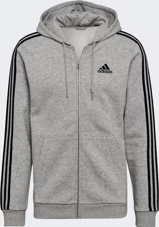 Adidas Sportswear Sweatvest Essentials fleece 3STREPEN capuchonjack (1-delig)