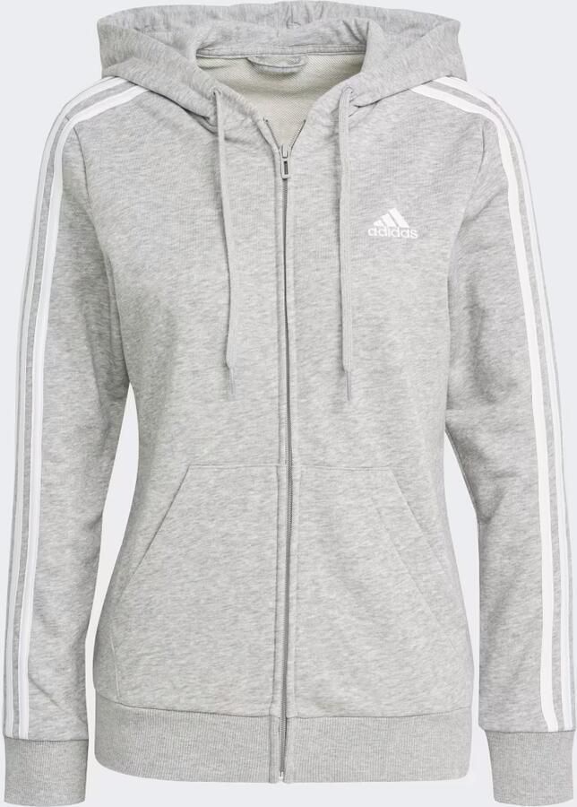 Adidas Sportswear Capuchonsweatvest ESSENTIALS FRENCH TERRY 3 STRIPES CAPUCHONJACK