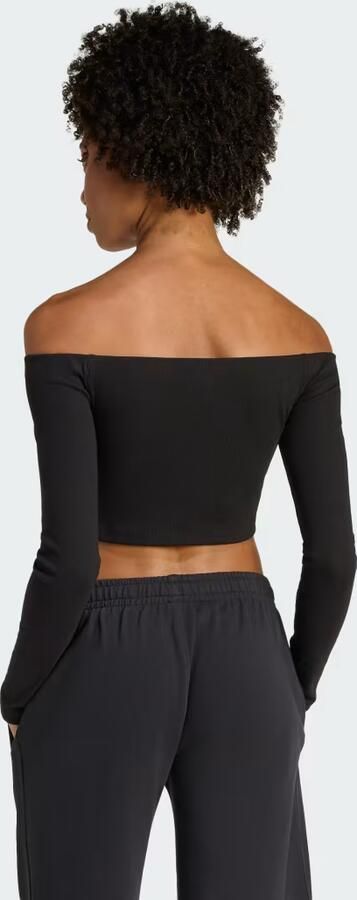Adidas ESSENTIALS GERIBBELDE OFF SHOULDER LONGSLEEVE - Foto 5
