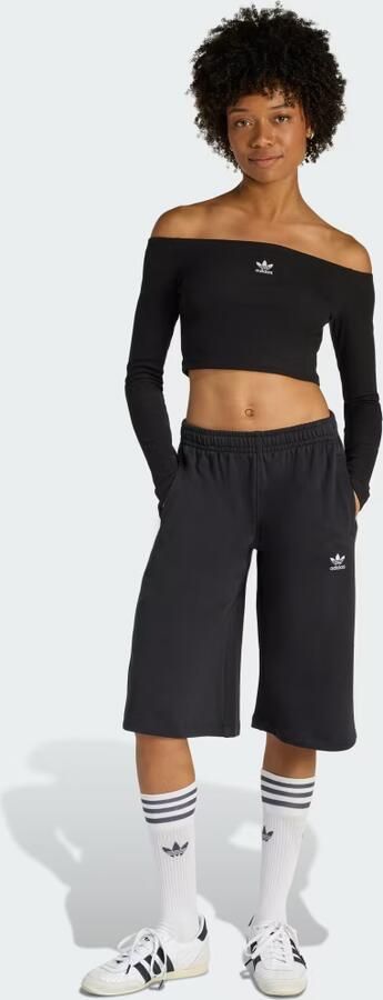 Adidas ESSENTIALS GERIBBELDE OFF SHOULDER LONGSLEEVE - Foto 6