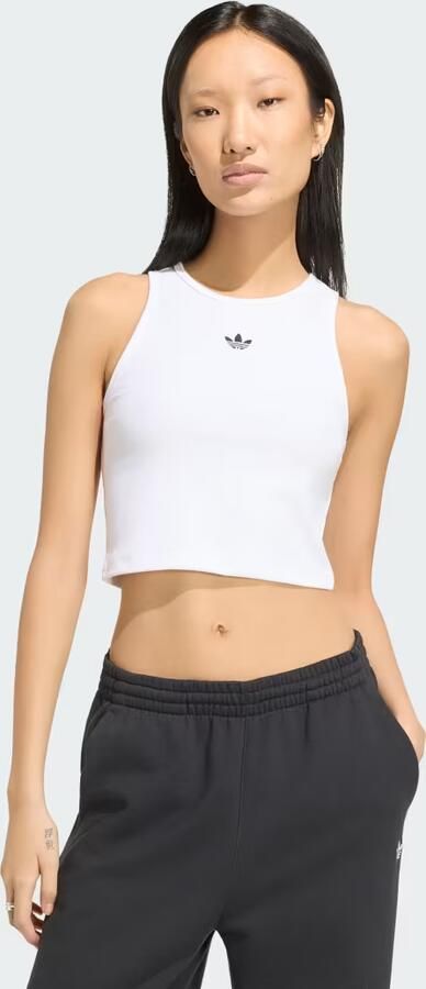Adidas ESSENTIALS GERIBBELDE TANKTOP