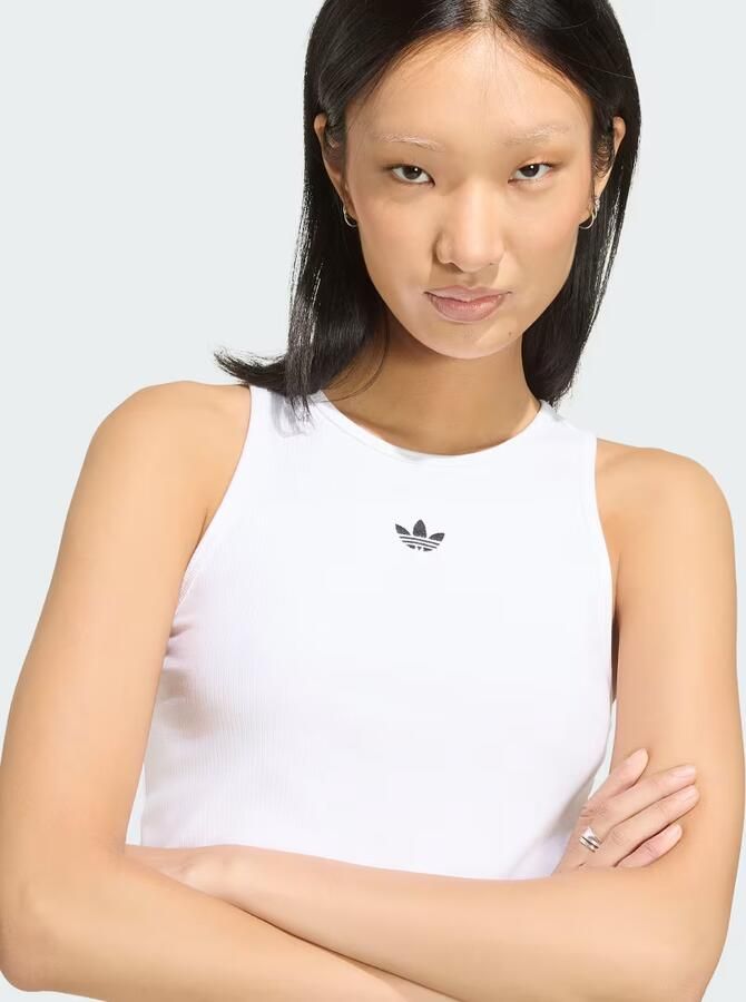 Adidas ESSENTIALS GERIBBELDE TANKTOP - Foto 3