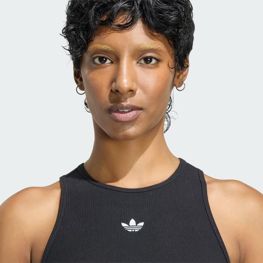 Adidas ESSENTIALS GERIBBELDE TANKTOP - Foto 2
