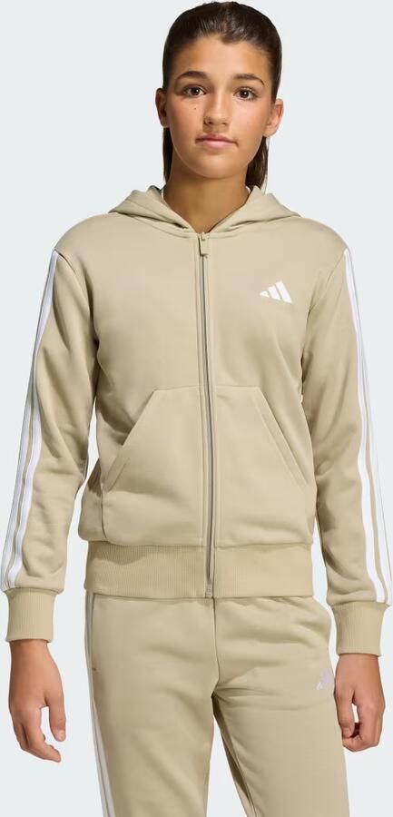 Adidas ESSENTIALS HOODIE MET LANGE RITSSLUITING